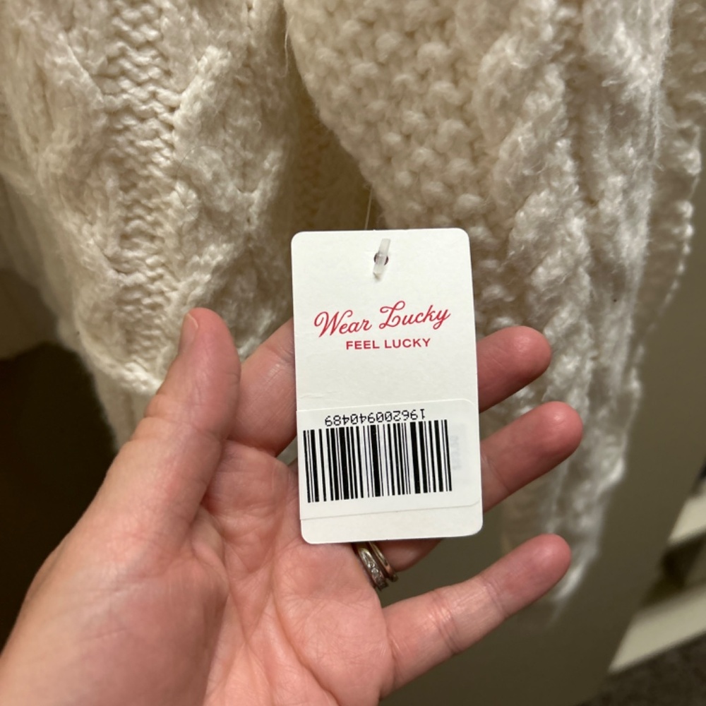 Lucky brand cream sweater